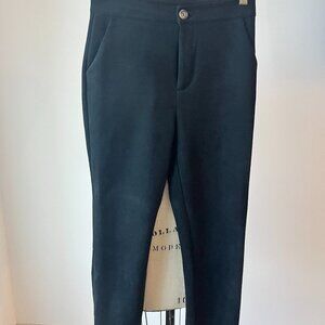 Black Faux Suede Stretch Pants – Feels Like Sweats – S/M